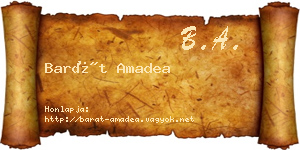 Barát Amadea névjegykártya